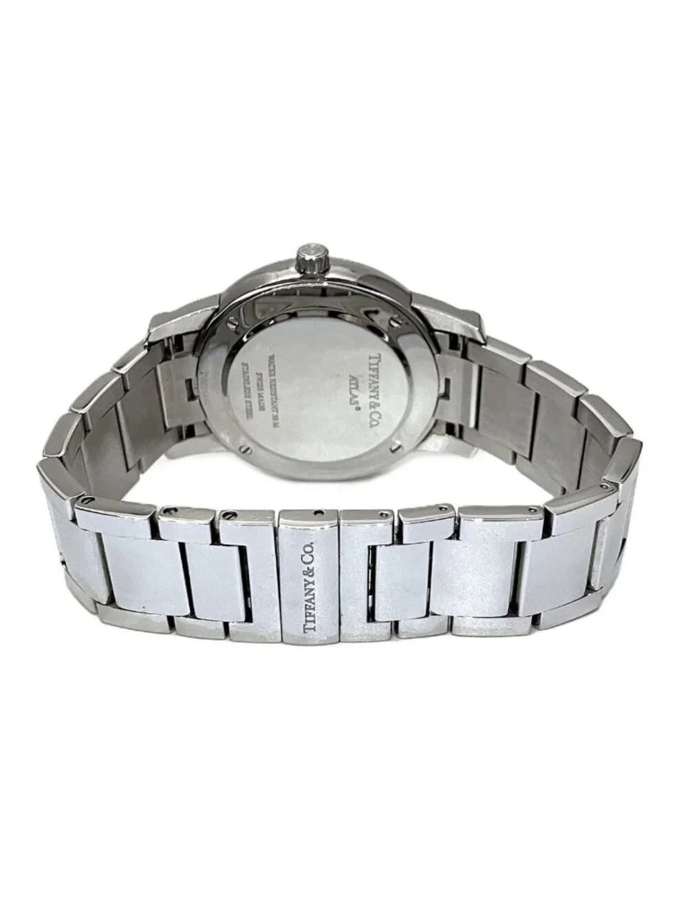Tiffany & Co Atlas Dome Watch SS Quartz White Dial